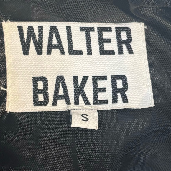 WALTER BAKER LAMB LEATHER OVERSIZED BIKER  JACKET - Picture 9 of 11